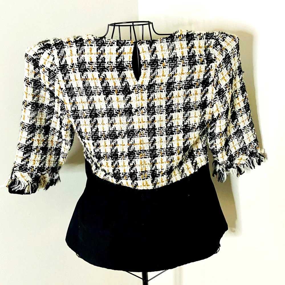 Zara tweed blouse - Picture 3 of 8